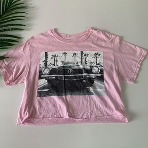 Rue21 Pink Graphic Crop Top
